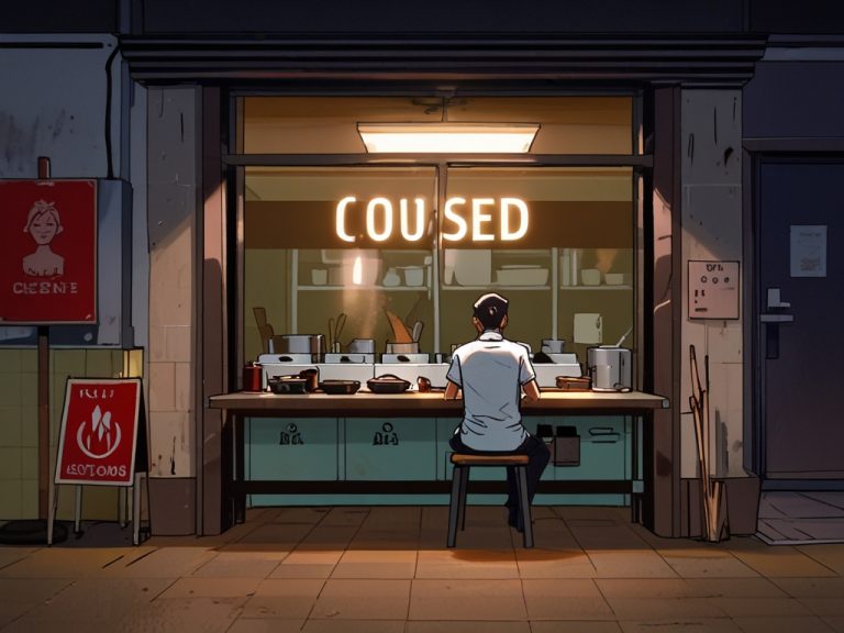 Leonardo Anime XL A detailed scene of a shopkeeper turning off 3 Leonardo Anime XL A detailed scene of a shopkeeper turning off 3