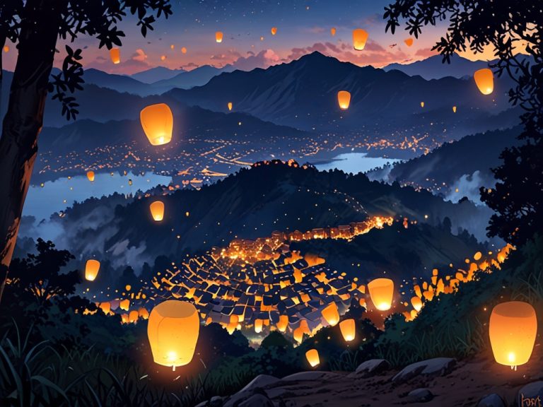 Leonardo Anime XL A serene mountain village at night where fam 3