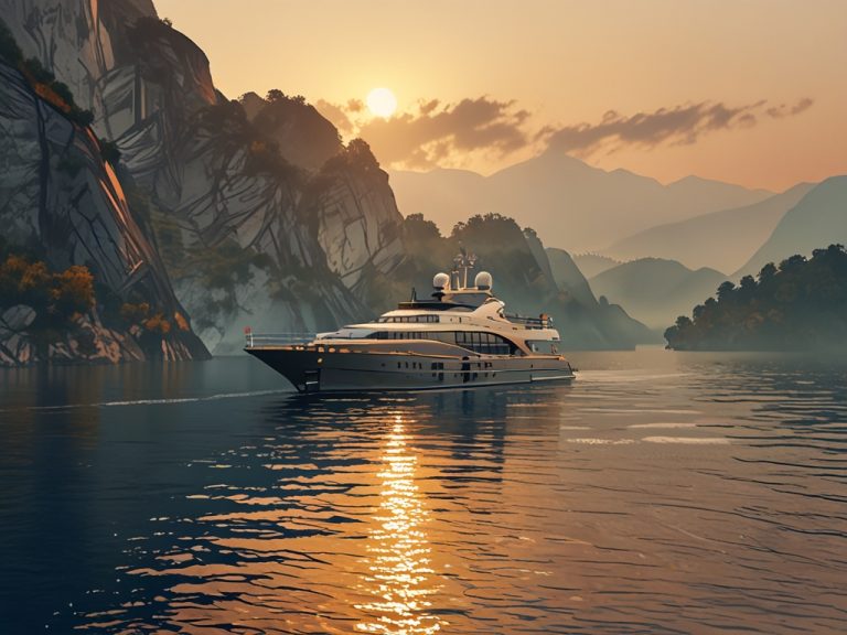 Leonardo Anime XL Scenic view of a luxurious yacht floating on 2 Leonardo Anime XL Scenic view of a luxurious yacht floating on 2