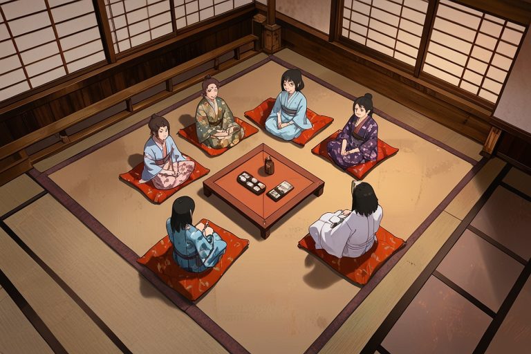 Leonardo Anime XL A traditional Japanese tatami room with gues 0 Leonardo Anime XL A traditional Japanese tatami room with gues 0