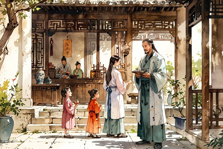 Leonardo Anime XL Ancient Chinese physician advising a noble f 0 Leonardo Anime XL Ancient Chinese physician advising a noble f 0