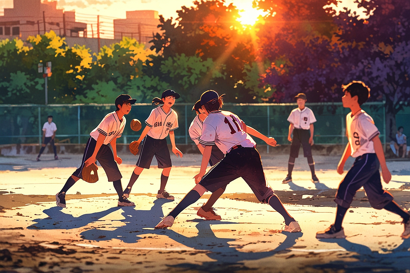 Leonardo Anime XL Japanese high school students practicing bas 1 Leonardo Anime XL Japanese high school students practicing bas 1