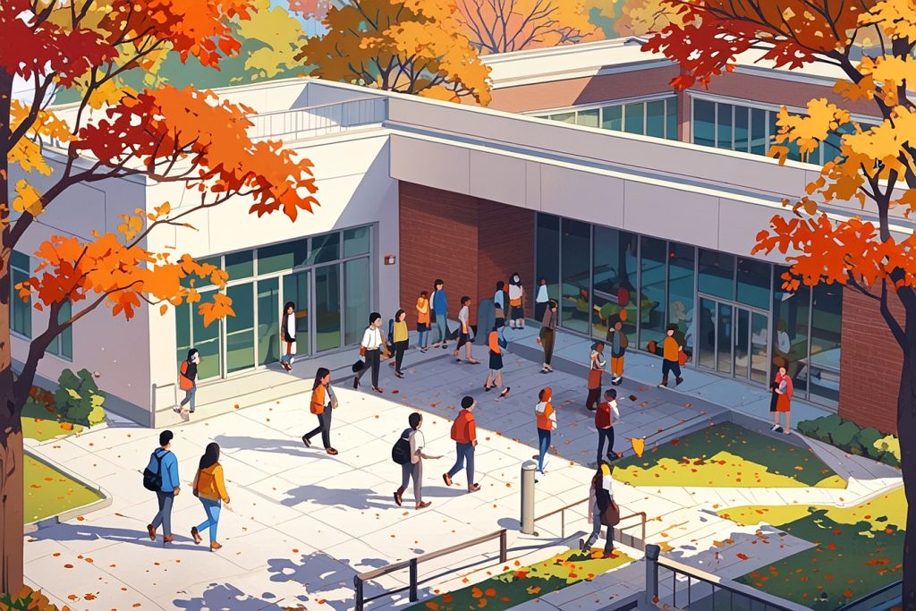 Leonardo Anime XL Modern Japanese university campus with stude 1 退社文化背後的日本新世代轉向